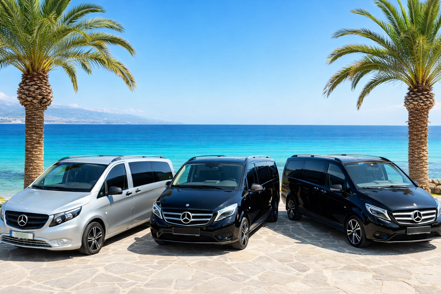 Our Mercedes Vito fleet in Crete